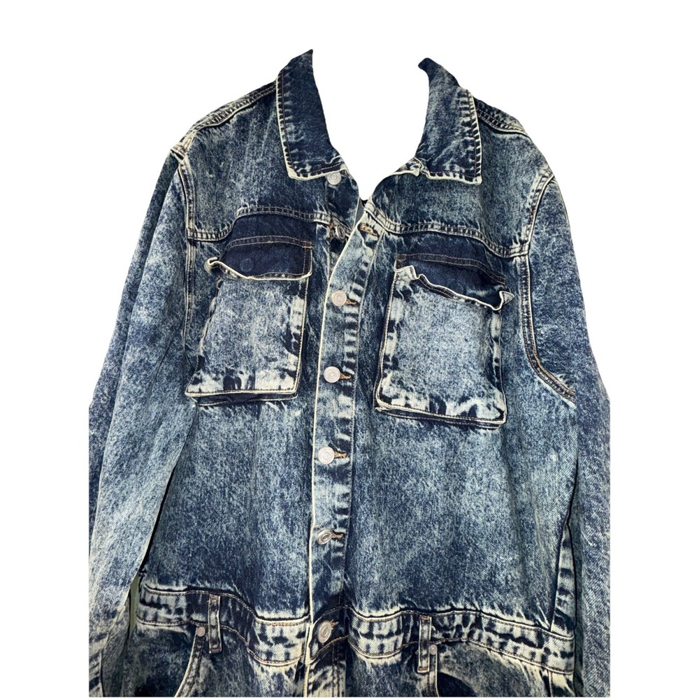 Men's Classic Blue Denim Jumpsuit - Picture 5 of 8